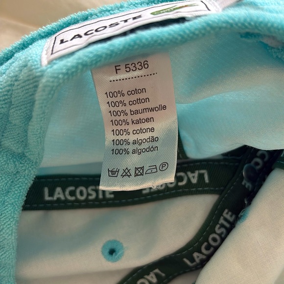 Lacoste Izod  Aqua Blue Baseball Cap - Picture 8 of 9